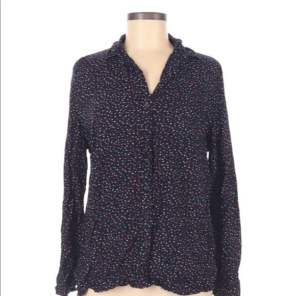 Beachlunchlounge collection navy polka dot top - Picture 1 of 7